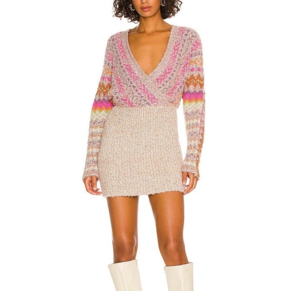 Free People Dresses & Skirts - Free People Forever Fairisle Dress size M